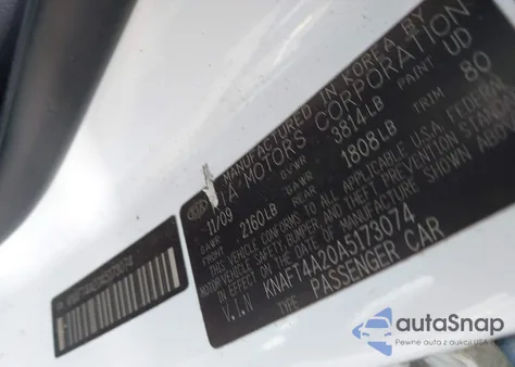 2010 Kia Forte Lx from USA, damaged, VIN KNAFT4A20A5173074